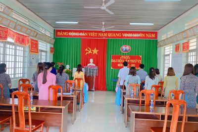 Trường Mầm non Sao Mai tổ chức Đại hội chi bộ nhiệm kỳ 2022 – 2025