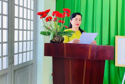 Lễ kết nạp Đảng viên mới – Trường MN Sao mai