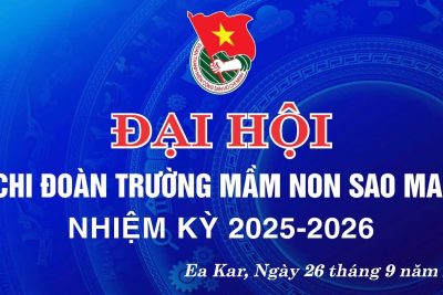 ĐẠI HỘI CHI ĐOÀN TRƯỜNG MẦM NON SAO MAI